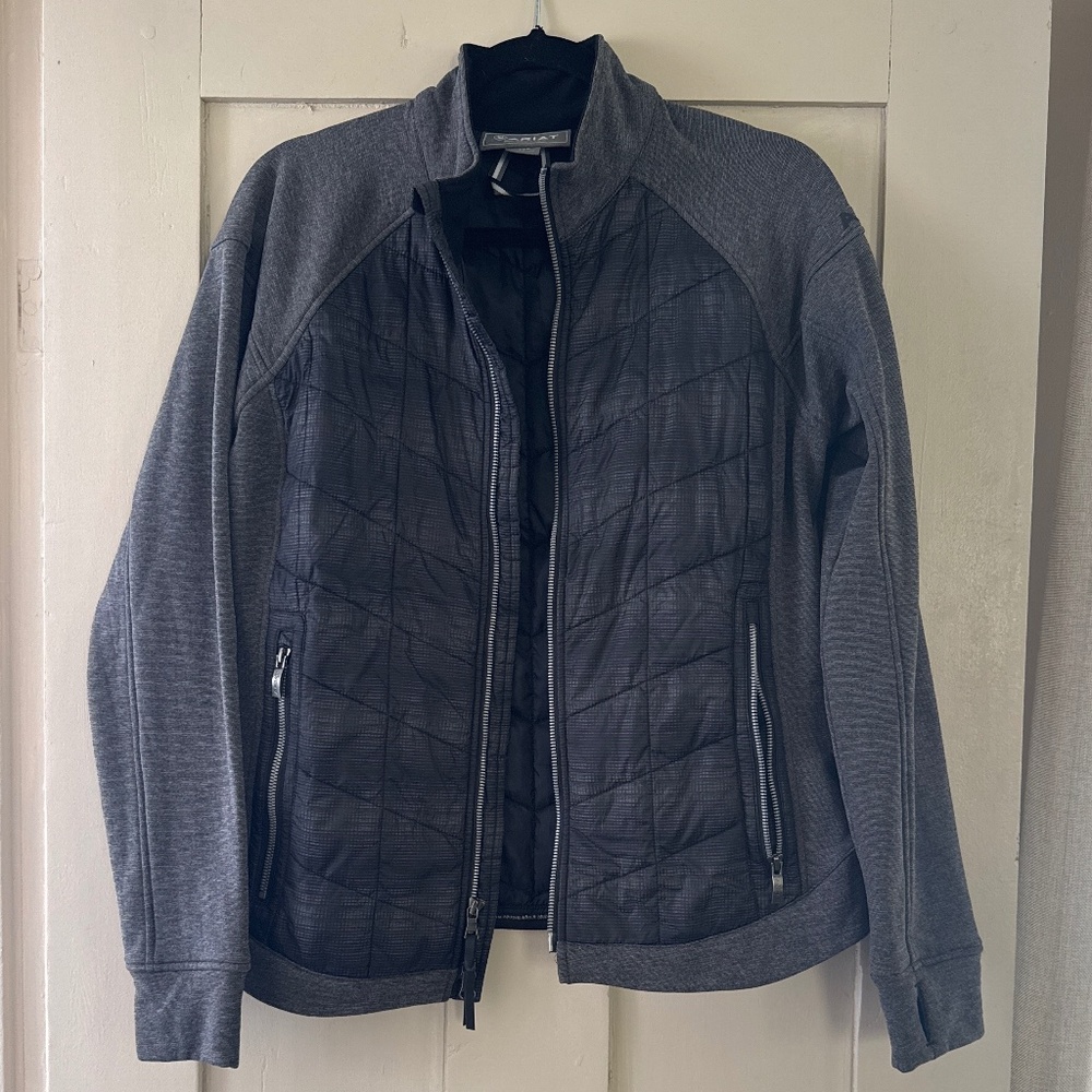 Ariat Tek Hybrid Jacket • Quilted Softshell • Gray • Size Large • Like New
